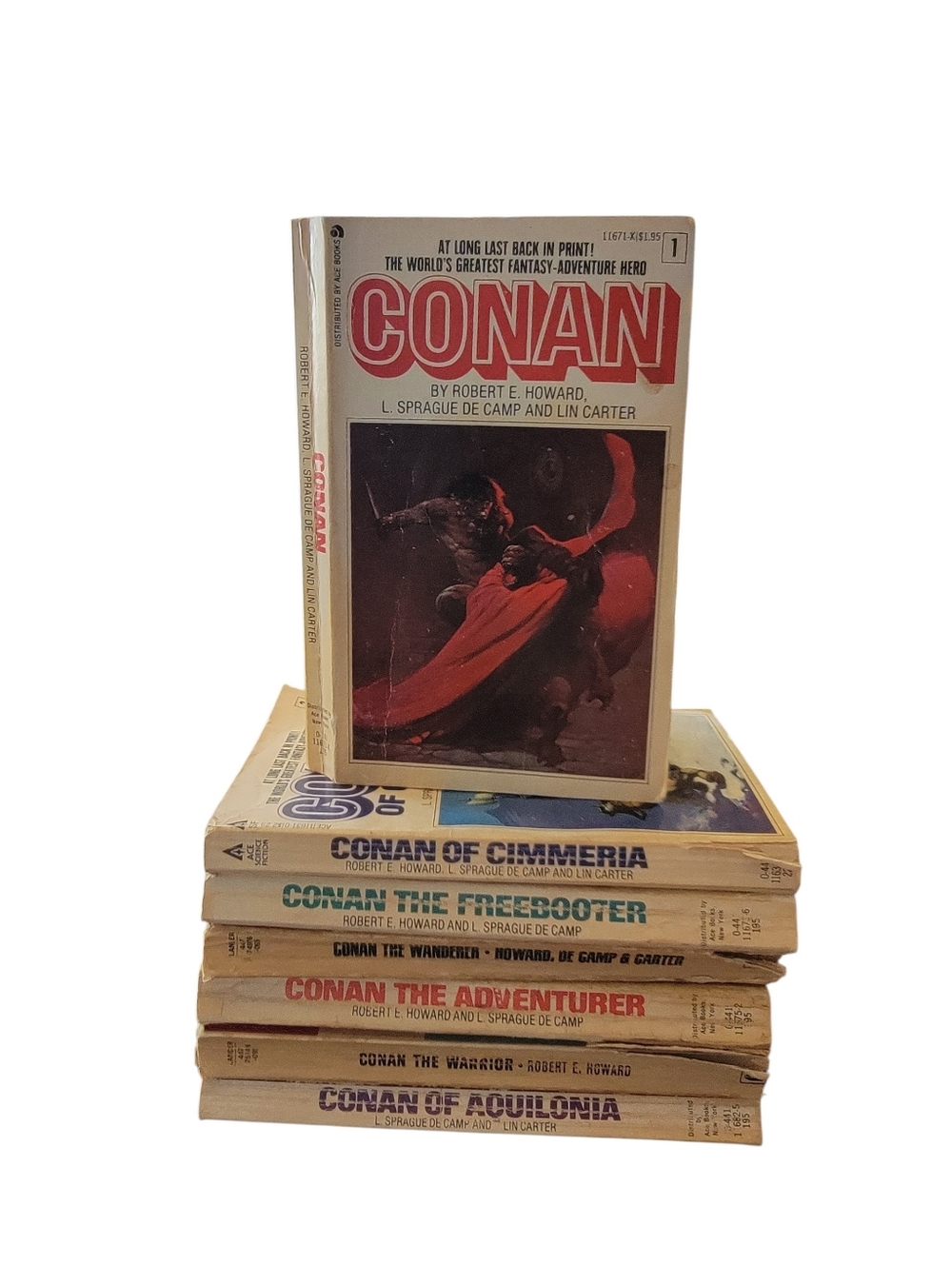 CONAN The Barbarian Book Lot Robert E. Howard Lin Carter L. Sprague De Camp ACE